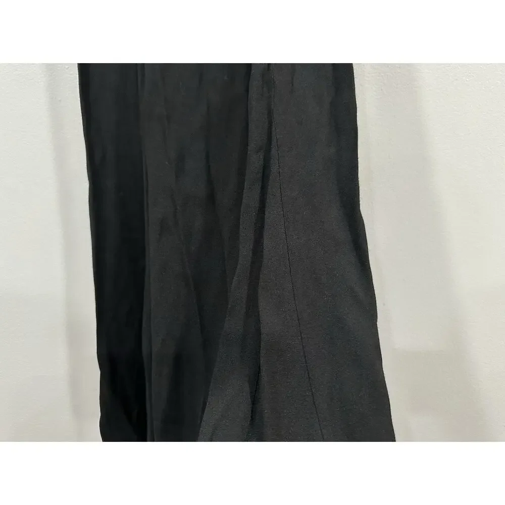 Reformation Sigmund Black Long Sleeve Dress Sz 0 ALTERED NO SLIT